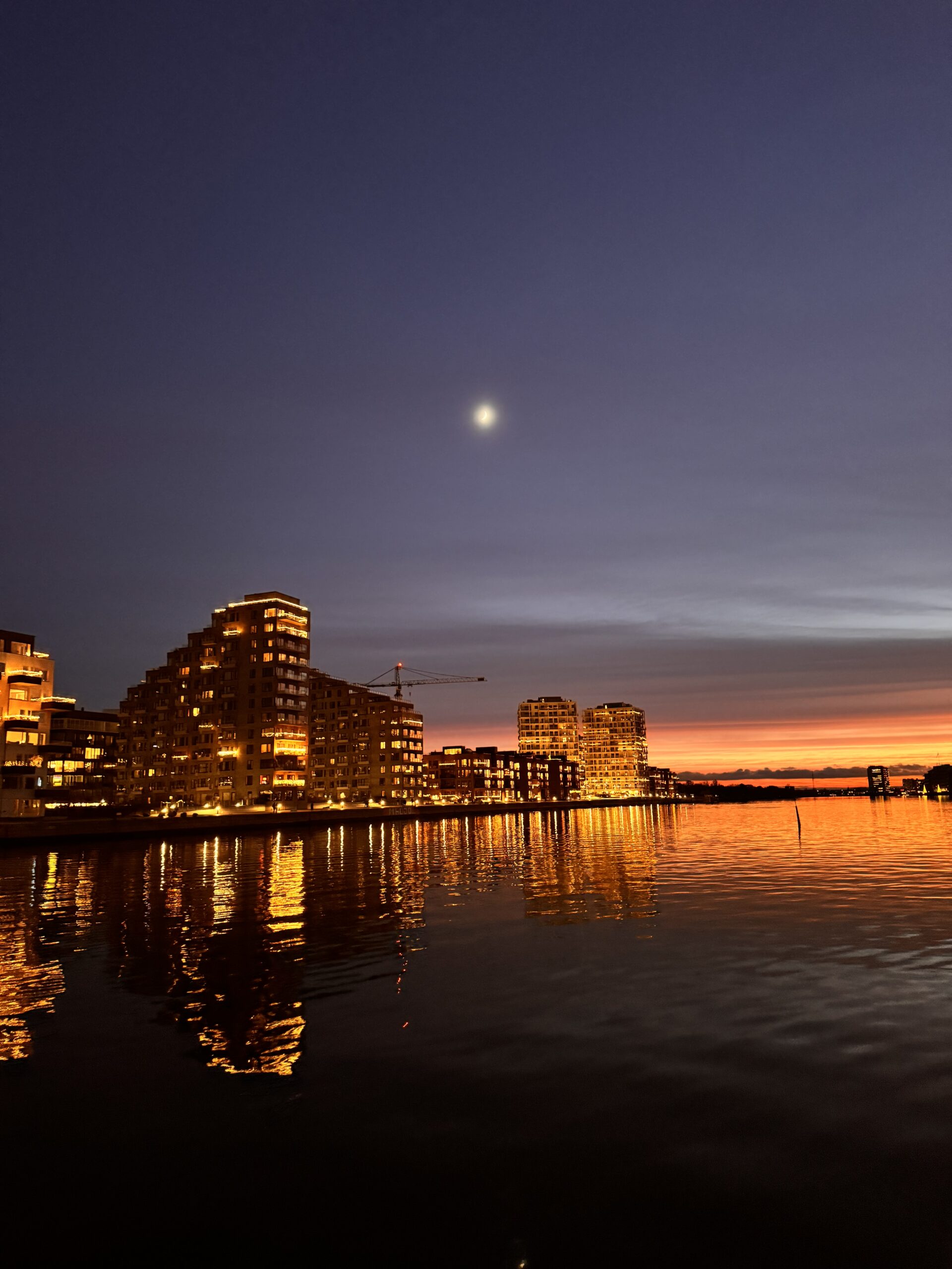 Sydhavnen solnedgang